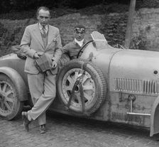 Bugatti Type 43 at the Boulogne Motor Week, France, 1928. Artist: Bill Brunell