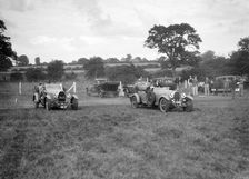 Bugatti Type 43 and 44 taking part in the Bugatti Owners Club gymkhana, 5 July 1931. Artist: Bill Brunell