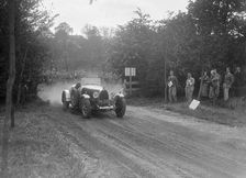 Bugatti Type 43, Bugatti Owners Club Hill Climb, Chalfont St Peter, Buckinghamshire, 1935. Artist: Bill Brunell