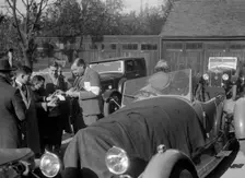 Bugatti Type 43 taking part in the Bugatti Owners Club car teasure hunt, 25 October 1931. Artist: Bill Brunell