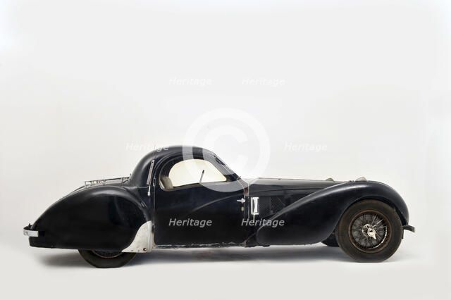 Bugatti type 57S 1937 . Artist: Simon Clay.