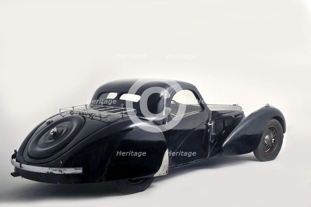 Bugatti type 57S 1937 . Artist: Simon Clay.