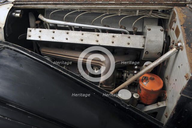 Bugatti type 57S 1937 . Artist: Simon Clay.