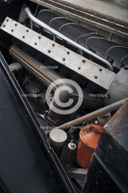 Bugatti type 57S 1937 . Artist: Simon Clay.