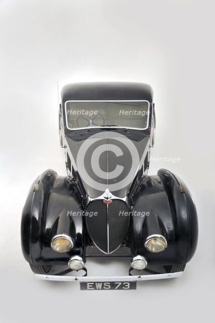 Bugatti type 57S 1937 . Artist: Simon Clay.