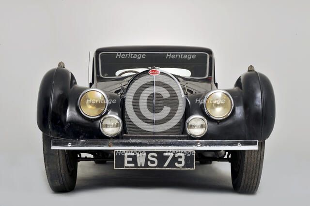 Bugatti type 57S 1937 . Artist: Simon Clay.