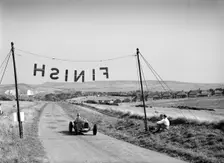 Bugatti Type 51 competing in the Bugatti Owners Club Lewes Speed Trials, Sussex, 1937. Artist: Bill Brunell