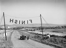 Bugatti Type 51 competing in the Bugatti Owners Club Lewes Speed Trials, Sussex, 1937. Artist: Bill Brunell