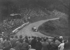 Bugatti Type 51 competing in the Shelsley Walsh Hillclimb, Worcestershire, 1935. Artist: Bill Brunell