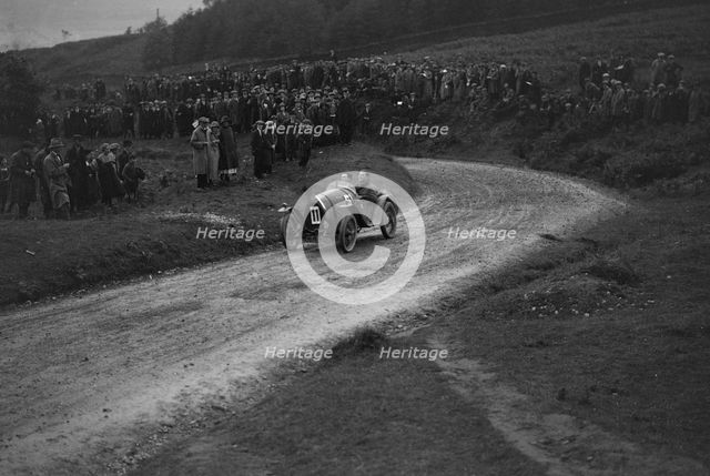 Bugatti Brescia of Raymond Mays, winner of the 1500cc class, Caerphilly Hillclimb, Wales, 1922. Artist: Bill Brunell.