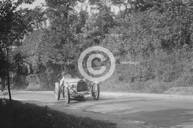 Bugatti competing at the Boulogne Motor Week, France, 1928. Artist: Bill Brunell.