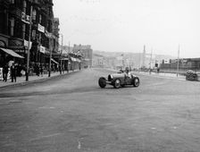 Bugatti in a race on the Isle of Man, 1933