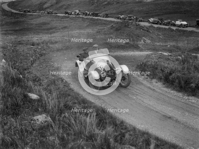 Bugatti of G Blackstock competing in the Scottish Light Car Trial, 1922. Artist: Bill Brunell.