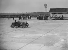 Bugatti of JR Jefferys competing at a Surbiton Motor Club race meeting, Brooklands, Surrey, 1928. Artist: Bill Brunell