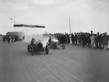 Bugatti of Leon Cushman racing at the Southsea Speed Carnival, Hampshire. 1922. Artist: Bill Brunell
