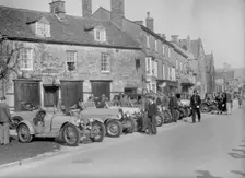Bugattis at a Bugatti Owners Club meeting, Broadway, Worcestershire, 1937. Artist: Bill Brunell