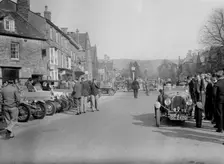 Bugattis at a Bugatti Owners Club meeting, Broadway, Worcestershire, 1937. Artist: Bill Brunell