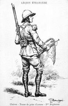 Bugler, 5th Regiment of the French Foreign Legion, 20th century