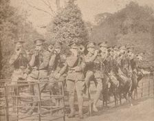 Buglers practicing in a London Park, c1915 (1928)