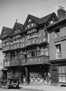 Buick outside the Feathers Hotel, Ludlow, Shropshire, c1930. Artist: Bill Brunell