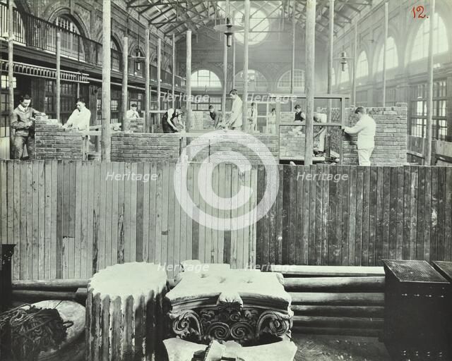 Building class, School of Building, Brixton, London, 1911. Artist: Unknown.