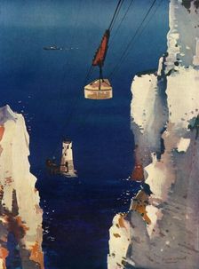 Building a Lighthouse c1930. Creator: Unknown