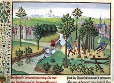 Building a road, 15th century