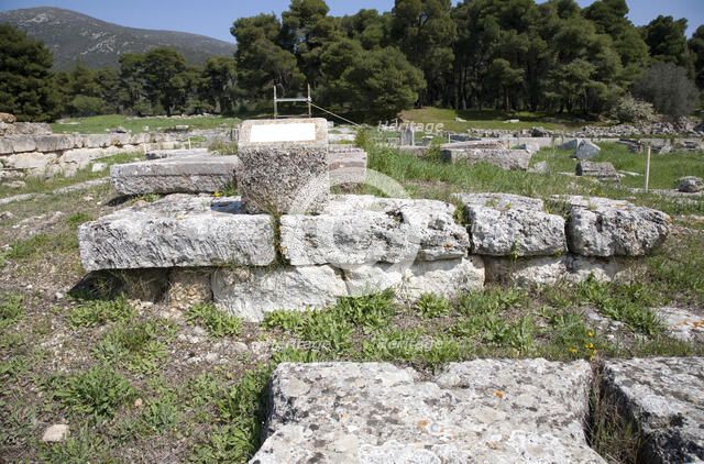 Building E at Epidauros, Greece. Artist: Samuel Magal