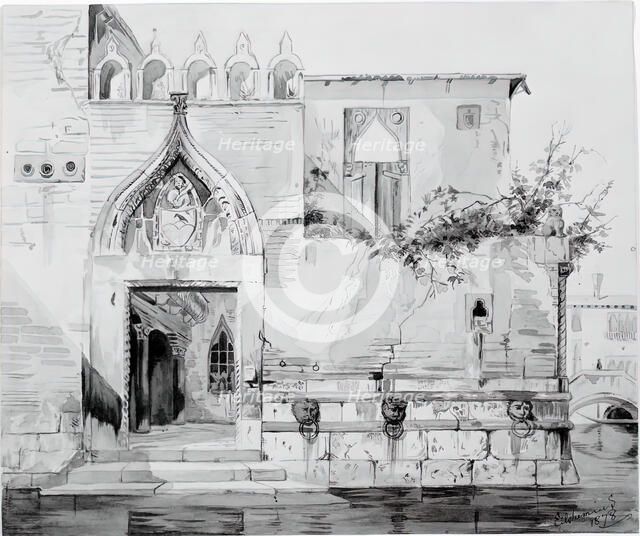 Building in Venice, 1878. Creator: Louis Michel Eilshemius.