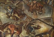 Building on the Clyde: Burners 1940. Artist: Stanley Spencer