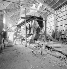 Building of an 82 foot fishing boat at a Landskrona shipyard, Sweden, 1958