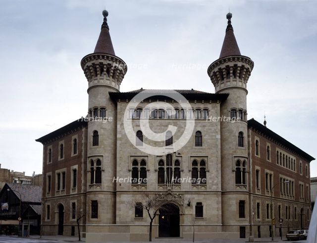 Building of the Barcelona Conservatory of Music, 1916, designed by Antoni de Falguera i Sivilla.