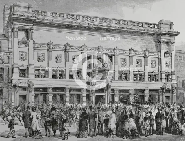 Building of The Institute of Painters in Water Colours, built in Piccadilly by..., 1883.  Creator: Unknown.