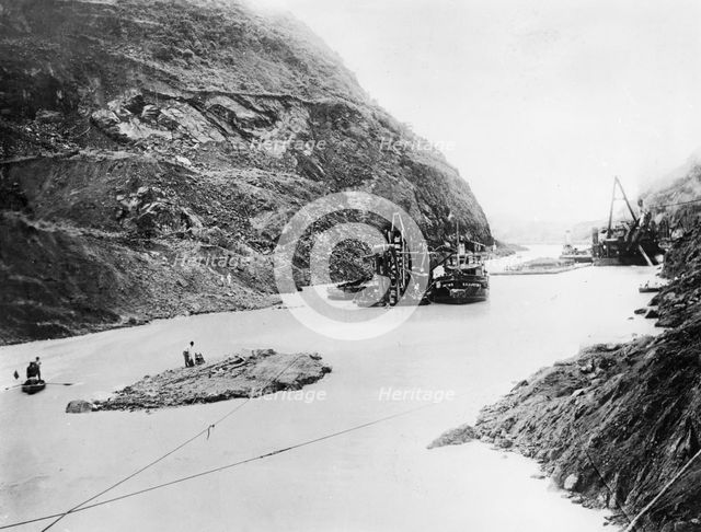Building of the Panama Canal, Panama, late 19th-early 20th century. Artist: Unknown