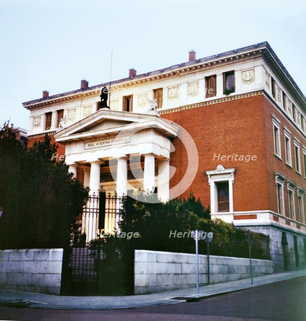 Building of the Royal Academy of the Spanish Language in Madrid.