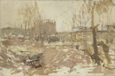 Building site at De Clercqstraat, c.1880-c.1923. Creator: George Hendrik Breitner