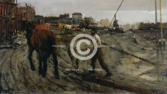 Building Site, c.1900. Creator: George Hendrik Breitner.