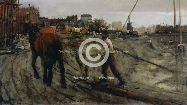 Building Site, c.1900. Creator: George Hendrik Breitner.