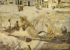 Building Site in Amsterdam, 1891. Creator: Richard Roland Holst
