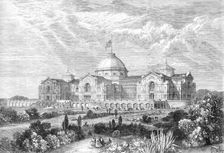 Building proposed to be erected in the Alexandra-Park, Muswell-Hill, 1864. Creator: Mason Jackson