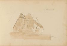 Building with a tower, 1820-1896. Creator: Kasparus Karsen