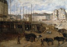 Building the avenue de l'Opera, in 1878, 1st and 2nd arrondissements, Paris, 1878. Creator: Unknown