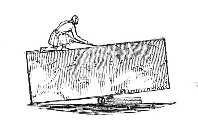Building the Pyramids, 1844. Creator: Unknown.