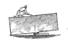 Building the Pyramids, 1844. Creator: Unknown