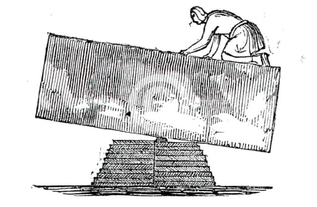 Building the Pyramids, 1844. Creator: Unknown.