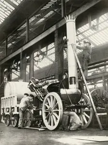 Building the "Rocket" - in 1935 1935. Creator: Unknown