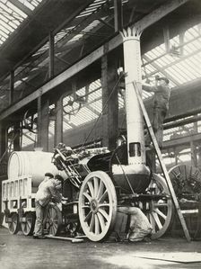 Building the "Rocket" - in 1935 1935. Creator: Unknown