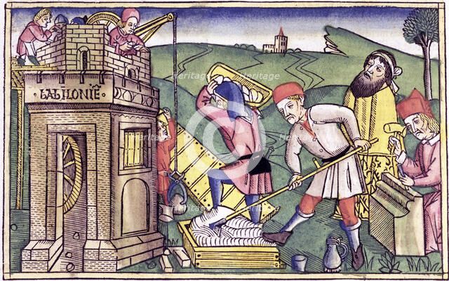 Building the Tower of Babel. Artist: Unknown