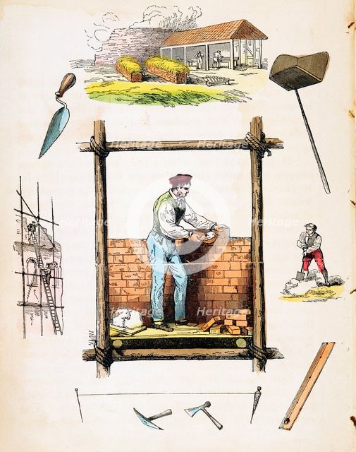 Building trade, c1845. Creator: Unknown.