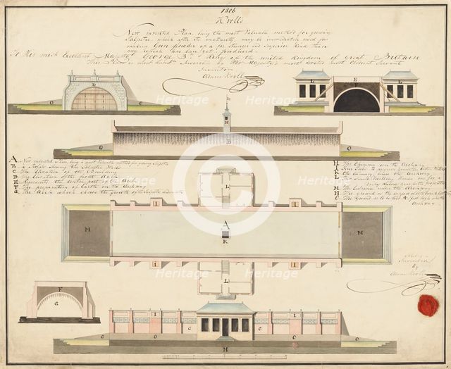 Buildings and plant for producing saltpetre, 1806. Creator: Adam Kroll.